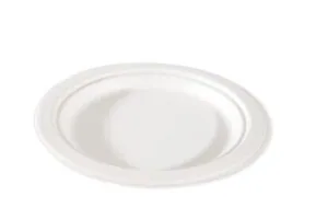 Talerz cateringowy  z pulpy trzciny cukrowej 23 cm 50 szt