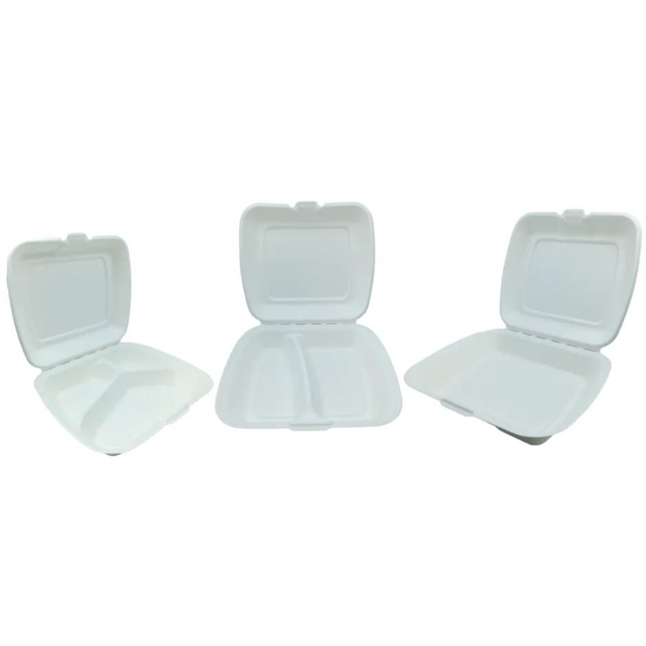Menubox pojemnik niedzielony z trzciny cukrowej 20×23 cm 50 szt Menubox pojemnik niedzielony z trzciny cukrowej 20x23 cm 50 szt - obrazek 2