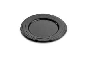 Wielorazowy talerz 18 cm czarny  20 szt ARREUSE185N