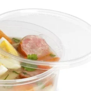 Wieczko do misek transparentnych wielokrotnego użytku fi125 50 szt PRE125CV8C