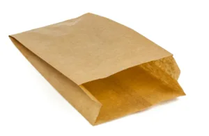 Torebka fałdowa  papierowa brązowa 150x65x280 mm 1000 szt
