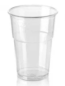 Kubek przeźroczysty PET 250 ml (pojemność całkowita 300 ml) śr 78 mm A`50