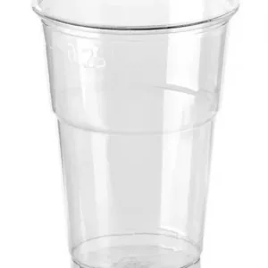 Kubek przeźroczysty PET 250 ml (pojemność całkowita 300 ml) śr 78 mm A`50