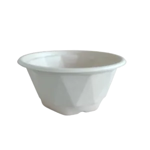 Miska DIAMENT z pulpy EKO do sałatek 850 ml średnica 16 cm 50 szt (POKRYWKA OSOBNO)