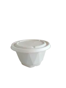 Pokrywka do misek DIAMENT z pulpy EKO do sałatek  średnica 16 cm 50 szt (POJEMNIK OSOBNO)