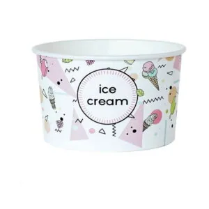 Miska na lody z nadrukiem 160 ml 42273 25 szt