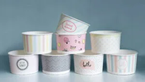 Miska na lody z nadrukiem 160 ml 42279 25 szt