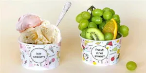 Miska na lody z nadrukiem 245 ml 37068 25 szt