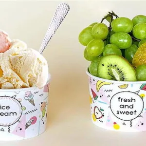 Miska na lody z nadrukiem 245 ml 37068 25 szt