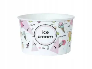 Miska na lody z nadrukiem 350 ml 37070 30 szt