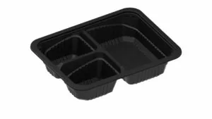 Pojemnik do zgrzewu catering MAP3C 227x178x60 żebrowany trójdzielny 40 szt