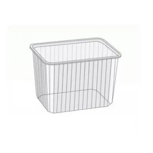 Pojemnik transparentny prostokątny PP 2000 ML 50 szt KP823RCE (POKRYWKA OSOBNO)