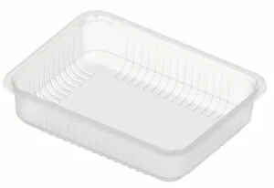 Pojemnik cateringowy do zgrzewu niedzielony PERŁOWY PP 227x178x50 80 szt 1400 ml