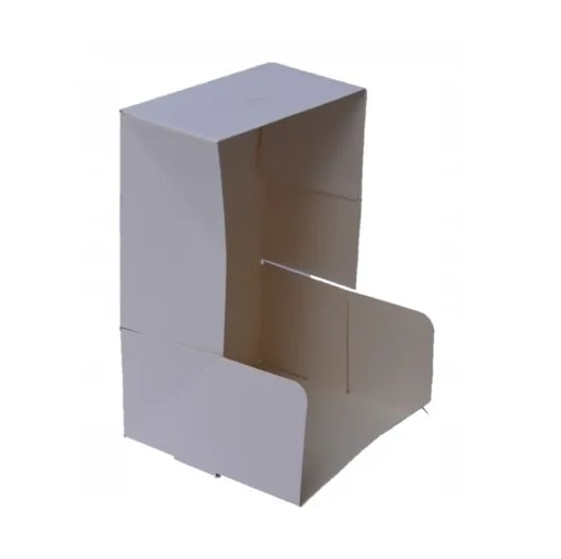 Pojemnik cukierniczy papierowy 26x26x12 cm biały 15 szt Pojemnik cukierniczy papierowy 26x26x12 cm biały 15 szt - obrazek 2