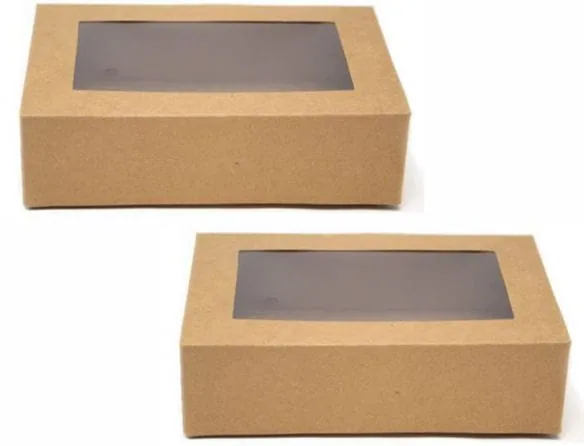 Opakowanie papierowe na SUSHI z okienkiem PET 19 X 13 X 5cm 50 SZT Opakowanie papierowe na SUSHI z okienkiem PET 19 X 13 X 5cm 50 SZT