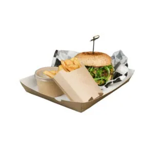 Tacka duża na FRYTKI, KIEŁBASKĘ 20x24 cm 100 szt