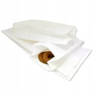 Torebka papierowa fałdowa biała 150x60x290 mm 1000 szt