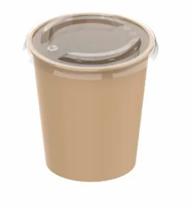 Miska papierowa zupę, ramen 900 ml fi120 50 szt ANIS (POKRYWKA OSOBNO !)