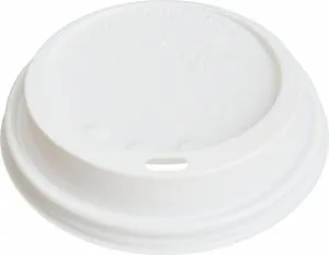Pokrywka plastikowa biała do kubków  śred 80 mm  (kubek 250 ml) A`100