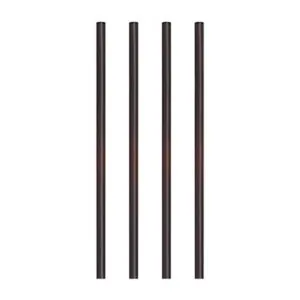 Słomki koktajlowekrótkie WIELOKROTNEGO UŻYTKU średnica 7 mm, 15 cm, kolor: czarny, `REUSE`  500 szt