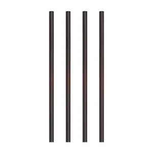 Słomki do shaków WIELOKROTNEGO UŻYTKU średnica 7 mm, 22 cm, CZARNE , `REUSE`  500 szt