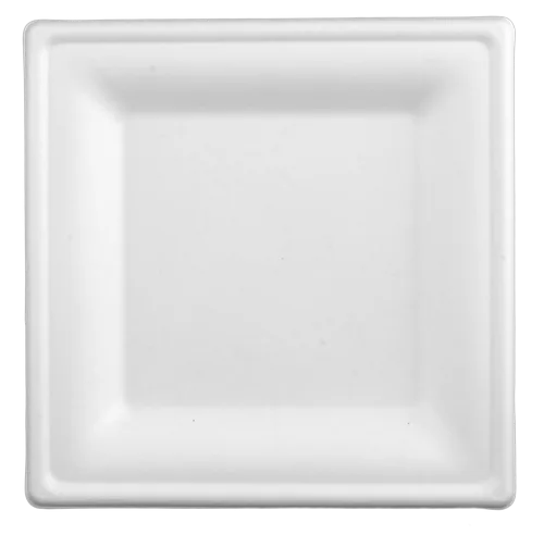 Ekologiczny talerz kwadratowy z trzciny cukrowej 20×20 cm 50 szt 0% plastiku Ekologiczny talerz kwadratowy z trzciny cukrowej 20x20 cm 50 szt 0% plastiku