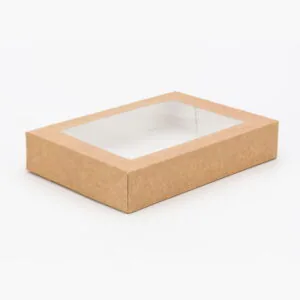 Opakowanie papierowe na SUSHI z okienkiem PET  26x19x5 cm 50 SZT
