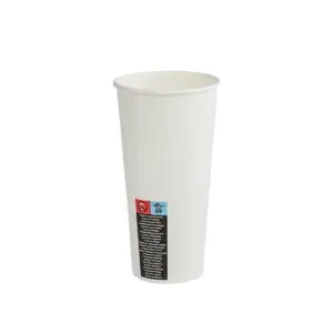 Biały kubek papierowy do kawy LATTE , herbaty 480 ml 50 szt  133256