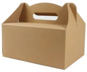 Opakowanie z rączką happy meal 19x14x9 cm 50 szt P2483
