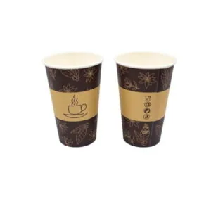 BEZ SUP 100% EKO Kubek papierowy 420 ml  0% PLASTIKU 50 szt