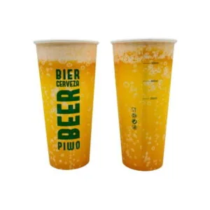 Kubek papierowy na piwo 500 ml BEZ OPŁATY SUP 50 SZT