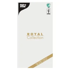 Obrus z bibuły ROYAL COLLECTION 120x180 cm kolor biały 1 szt
