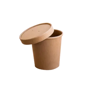 Pojemnik papierowy na zupę lub ramen papierowy kraft  26OZ 750 ml 25 SZT
