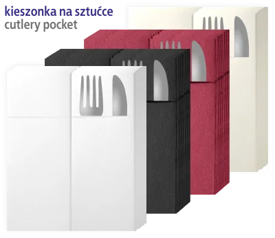 Serwetki “kangurek” kieszonka pocket 1/8 etui na sztućce bordowe 50 szt Serwetki "kangurek" kieszonka pocket 1/8 etui na sztućce bordowe 50 szt - obrazek 2
