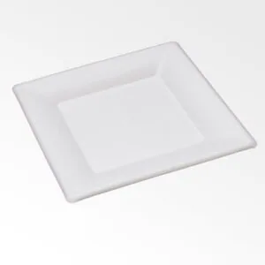 Ekologiczny talerz cateringowy 26x26 cm z pulpy trzciny cukrowej  50 szt