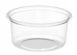 Pojemnik wielorazowy 250 ml na zupę, sos, surówkę okrągły transparentny 50 szt fi115