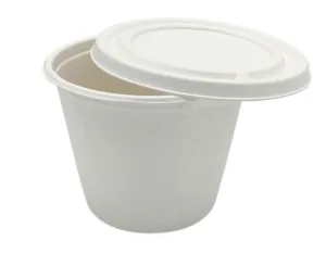 EKO Wieczko do pojemnika na zupę z trzciny cukrowej 350/400 ml 50 szt (POJEMNIK OSOBNO)