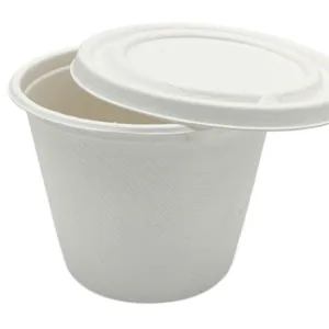 EKO Wieczko do pojemnika na zupę z trzciny cukrowej 350/400 ml 50 szt (POJEMNIK OSOBNO)