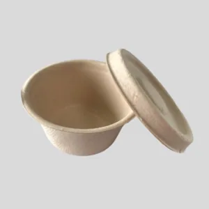 Pojemnik  bagasse na sos lub dip 120 ml 100% ekologiczny 100 szt (POKRYWKA SPRZEDAWANA OSOBNO)