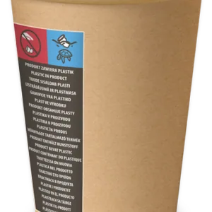 Kubek papierowy do kawy, herbaty KRAFT brązowy 250 ml 50 SZT