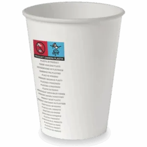 Biały kubek papierowy do kawy, herbaty 300 ml 50 szt SUP