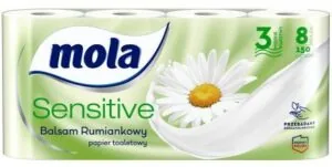 Papier toaletowy MOLA 3-warstwowy 8 rolek