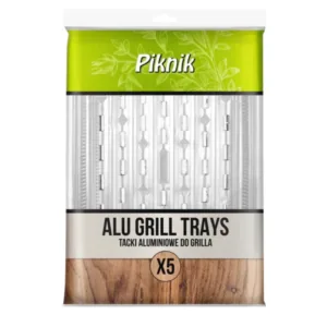 Tacka grillowa aluminiowa duża 5 szt PIKNIK