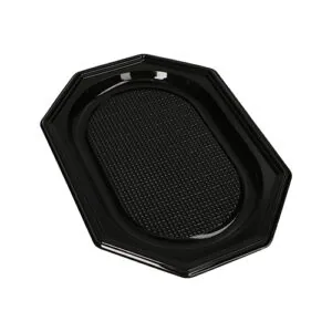 Tace R-PET czarne 45x30x2 cm 10 szt (Możliwość pokrywki) 45444
