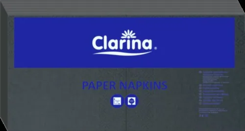 Serwetka Clarina czarna składana 1/4 33×33 cm 2-warstwy 250 szt Serwetka Clarina czarna składana 1/4 33x33 cm 2-warstwy 250 szt