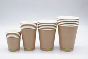 BEZ SUP 100% EKO Kubek papierowy KRAFT 100 ml  0% PLASTIKU 50 szt