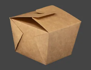 KEBAB BOX na makaron, dania na wynos KRAFT 1000 ml 50 szt BEZ PLASTIKU