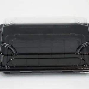 HP5 Pojemniki czarne sushi z przykrywką 185x129x45 mm 50 szt 132863