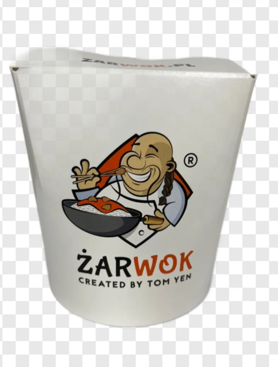Food Box Asia/ KEBAB BOX NADRUK ŻARWOK na makaron biały 1000 ml A’50 Food Box Asia/ KEBAB BOX NADRUK ŻARWOK na makaron biały 1000 ml A'50