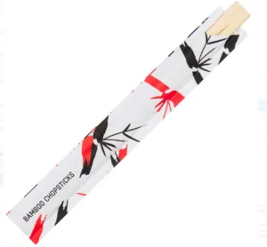 Pałeczki bambusowe sushi 210x5 mm 100 par w białym etui